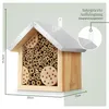 WILDLIFE HOME Bienenhotel mit Metalldach, Wildbienen Produktbild-Vorschau 5