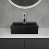 LuxeBath Waschbecken Aufsatzwaschbecken Eckig, 41,5x36x13 Produktbild-Vorschau 4