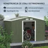Domek ogrodowy Outsunny 4,9 m², z dachem dwuspadowym, Podgląd zdjęcia produktu 5