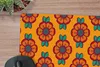 MuchoWow® Mauspad Mousepad Design - Retro - Rosen - Orange Produktbild-Vorschau 2