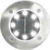 vidaXL Solarne lampy podłogowe 8 szt. LED Biały Podgląd zdjęcia produktu 1