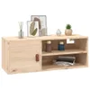A wooden cabinet with decorative items on top. Produktbild-Vorschau