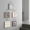 5er Set Wandbilder 20x20cm Motivationsbilder Shabby Chic Produktbild-Vorschau 1