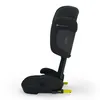 A black child car seat with adjustable headrest and ISOFIX connectors, shown from the side against a white background. Anteprima dell’immagine prodotto