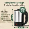 Clatronic® Wasserkocher klein 0,5L | Reisewasserkocher Produktbild-Vorschau 12
