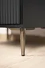 Jeu de 4 pieds de meuble "Spike" en noir et chrome, hauteur Voir les images du produit 9