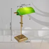 LED Bankerlampe Tischlampe, grün, messing, Produktbild-Vorschau 8