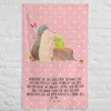 Mr. & Mrs. Panda Wandbild Igel Federschmuck - Rot Pastell - Produktbild-Vorschau 5
