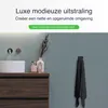 EAVY handdoekhaakjes zelfklevend, 4 stuks, vierkant, RVS Productafbeelding-voorbeeld 5