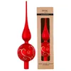 Christbaumspitze Glas 36cm mit Sternen & Ranken Muster - Produktbild-Vorschau 2