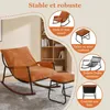 Fauteuil à bascule d’allaitement avec repose-pieds, poche Voir les images du produit 5