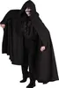 T2414 schwarz Damen Herren Umhang mit Kapuze Cape "Dark Produktbild-Vorschau 2