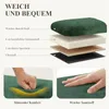 COLAMY Stoffhocker, runder Hocker mit wendbarem Produktbild-Vorschau 6