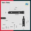 KOTARBAU® 2er Set Ladenband schwarz 200 mm Kreuzgehänge Produktbild-Vorschau 3