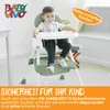 Baby Vivo Design 2in1 Kinderhochstuhl - Oscar in Grün Produktbild-Vorschau 4