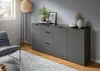 xonox.home Kommode Ray anthrazit Nachbildung 179x86x40 cm Produktbild-Vorschau 5
