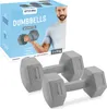 Set di manubri 2 x 3 kg con maniglie antiscivolo per Anteprima dell’immagine prodotto 2