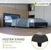 Juskys Polsterbett Verona 90 x 200 cm mit LED, Lattenrost & Produktbild-Vorschau 8