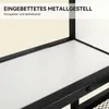 Puluomis Weinregal Wandregal mit RGB Beleuchtung 120cm MDF Produktbild-Vorschau 7