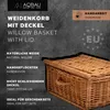 Panier en osier avec couvercle Panier de rangement en osier Voir les images du produit 4