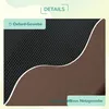 Close-up view of two different fabric textures, likely from a pet bed, with text labels indicating the material types. Produktbild-Vorschau