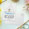 Mr. & Mrs. Panda Postkarte Bär Segeln - Weiß - Geschenk, Produktbild-Vorschau 3