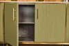KAWOLA Sideboard MARIA Marmorplatte Kunstleder olivgrün Produktbild-Vorschau 6