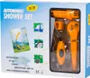 The image shows the packaging of a portable car shower set. Náhled obrázku produktu