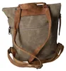 Rucksack DI-2009 aus glattem Kunstleder, Schwarz, 32x33x8,5 Produktbild-Vorschau 4