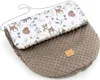 Magical Woodland & Mocha Minky Fußsack für Autositz und Produktbild-Vorschau 2