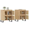 vidaXL Sideboards 2 pcs. chêne Sonoma bois composite Voir les images du produit 3