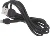 A black charging cable with USB and Lightning connectors. Podgląd zdjęcia produktu