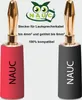 Bananenstecker 24K vergoldet Schrumpfschlauch 18x NAUC High Produktbild-Vorschau 3