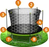 Zahradní trampolína 10ft/312cm s vnitřní sítí a žebříkem Náhled obrázku produktu 13