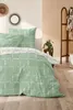 Primera Soft-Seersucker Bettwäsche 135x200 Wende Karo grün Produktbild-Vorschau 4