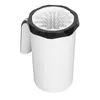 A white automatic dog paw cleaner with a black rim and a white handle, shown from a slightly elevated angle. Náhľad obrázku produktu