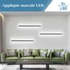 ZMH LED Applique murale intérieure Noir - 100CM 2er Voir les images du produit 7