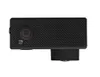 A black action camera is shown from the side against a white background. Produktbild-Vorschau