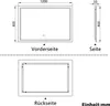 AICA LED Badspiegel 120x80cm Palmer-Serie 3 Lichtfarbe Produktbild-Vorschau 8