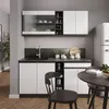 Singleküche Vicco R-Line Weiß/Anthrazit 160 cm  J-Shape, AP Produktbild-Vorschau 6
