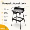 Bituxx Elektrischer Standgrill Balkongrill Gartengrill Produktbild-Vorschau 6