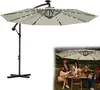 UISEBRT 3m LED Parasol Parapluie solaire à manivelle beige, Voir les images du produit 1