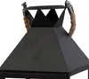 3er Laternen Set Metall Gartenlaterne Windlicht Seilgriff Produktbild-Vorschau 2
