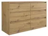 Topeshop K120 ARTISAN 2X3, Dub, 6 zásuvka/zásuvek, Náhled obrázku produktu 1