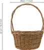 Pflanzkorb Weide Set oval braun 2er Dekokorb Blumendeko Produktbild-Vorschau 4