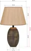 Opviq, TM169, Tischleuchten, Braun, Metall, 30 x 30 x 46 cm Produktbild-Vorschau 4