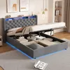 MODFU Čalouněná postel 140x200 s úložným prostorem, postel Náhled obrázku produktu 1