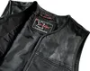 Herren Biker Black Camo Lederkutte Lederweste Motorrad Produktbild-Vorschau 3