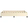 A cream-colored box spring bed frame with a wooden slat support system, shown from the side against a white background. Náhled obrázku produktu