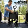 Outsunny Bollerwagen 60L Faltbar Handwagen Gartenwagen mit Produktbild-Vorschau 4